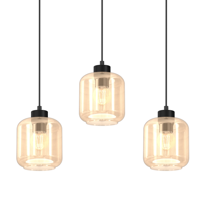 Chandelier on a string SOMBRA 3xE27/60W/230V beige