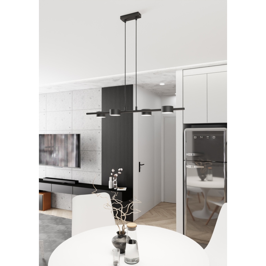 Chandelier on a string SORA 4xGX53/12W/230V black