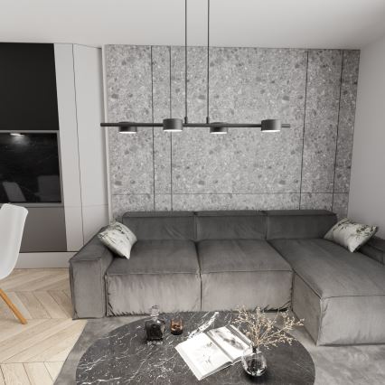 Chandelier on a string SORA 4xGX53/12W/230V black