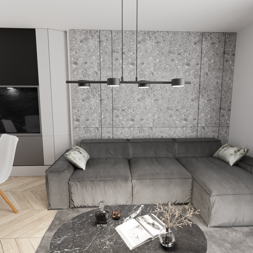 Chandelier on a string SORA 4xGX53/12W/230V black