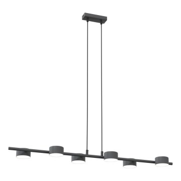 Chandelier on a string SORA 6xGX53/12W/230V black
