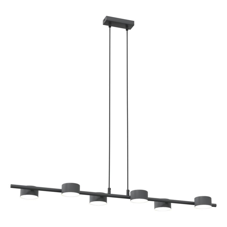 Chandelier on a string SORA 6xGX53/12W/230V black