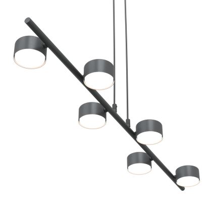 Chandelier on a string SORA 6xGX53/12W/230V black