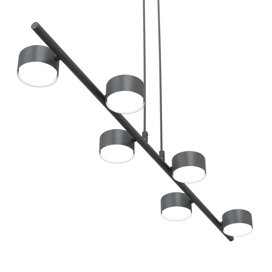 Chandelier on a string SORA 6xGX53/12W/230V black