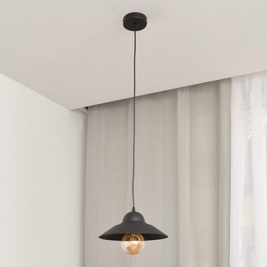 Chandelier on a string SORAPIS 1xE27/15W/230V black