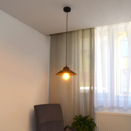 Chandelier on a string SORAPIS 1xE27/15W/230V black
