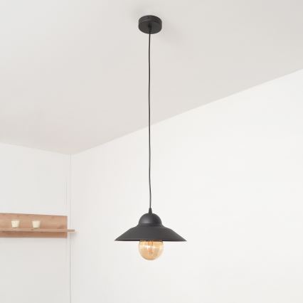Chandelier on a string SORAPIS 1xE27/15W/230V black