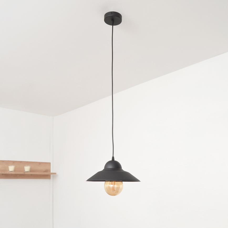 Chandelier on a string SORAPIS 1xE27/15W/230V black