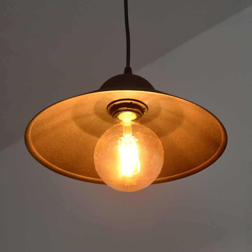 Chandelier on a string SORAPIS 1xE27/15W/230V black