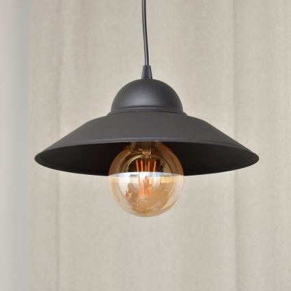 Chandelier on a string SORAPIS 1xE27/15W/230V black