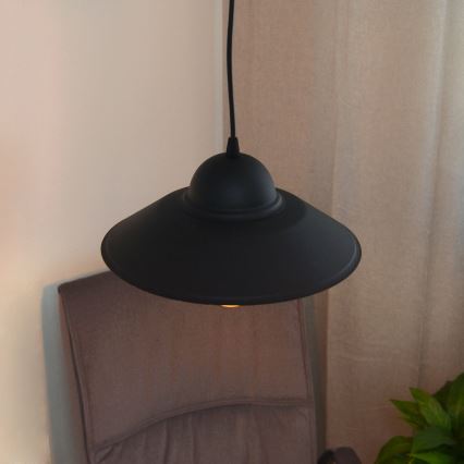 Chandelier on a string SORAPIS 1xE27/15W/230V black