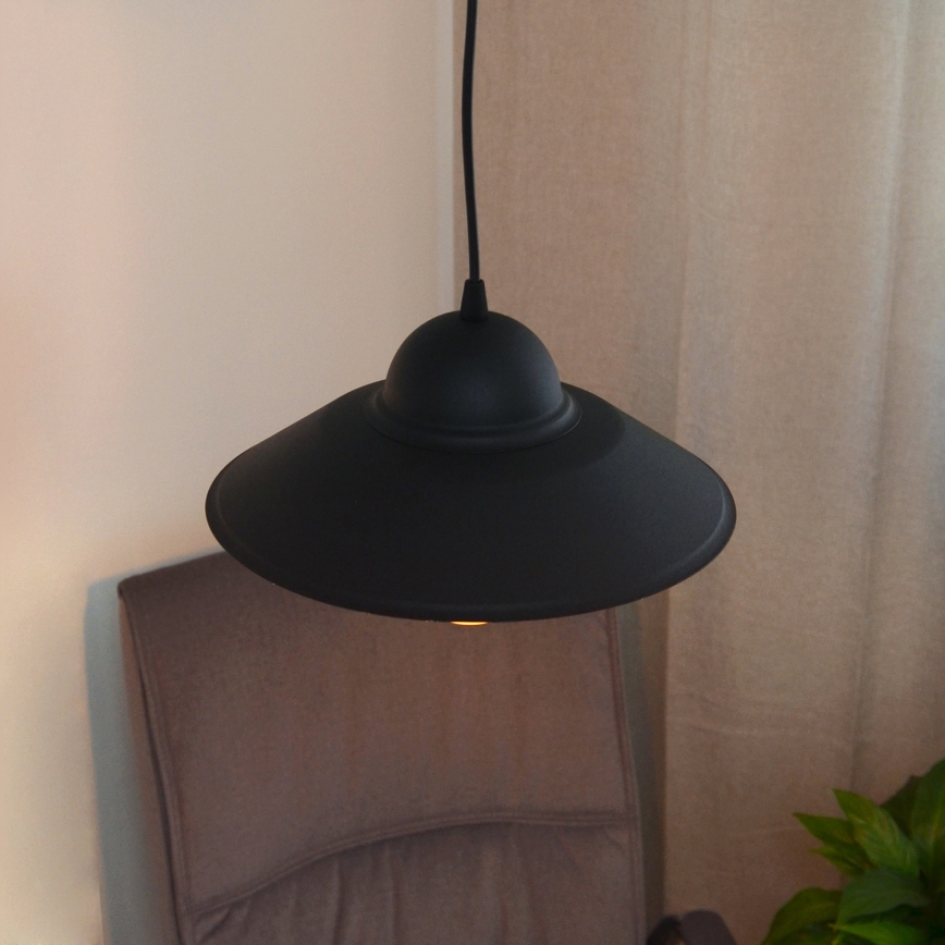 Chandelier on a string SORAPIS 1xE27/15W/230V black