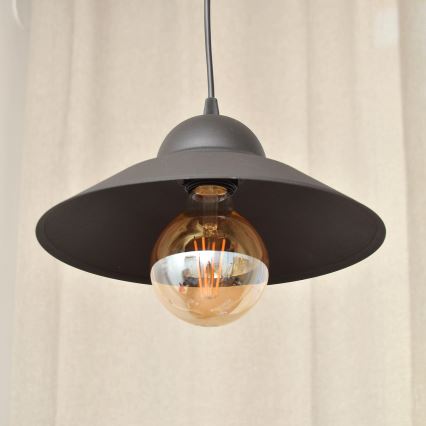 Chandelier on a string SORAPIS 1xE27/15W/230V black