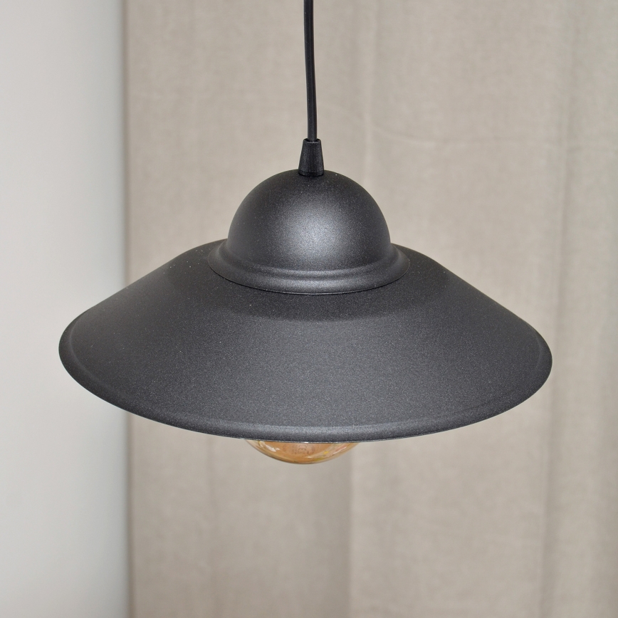 Chandelier on a string SORAPIS 1xE27/15W/230V black