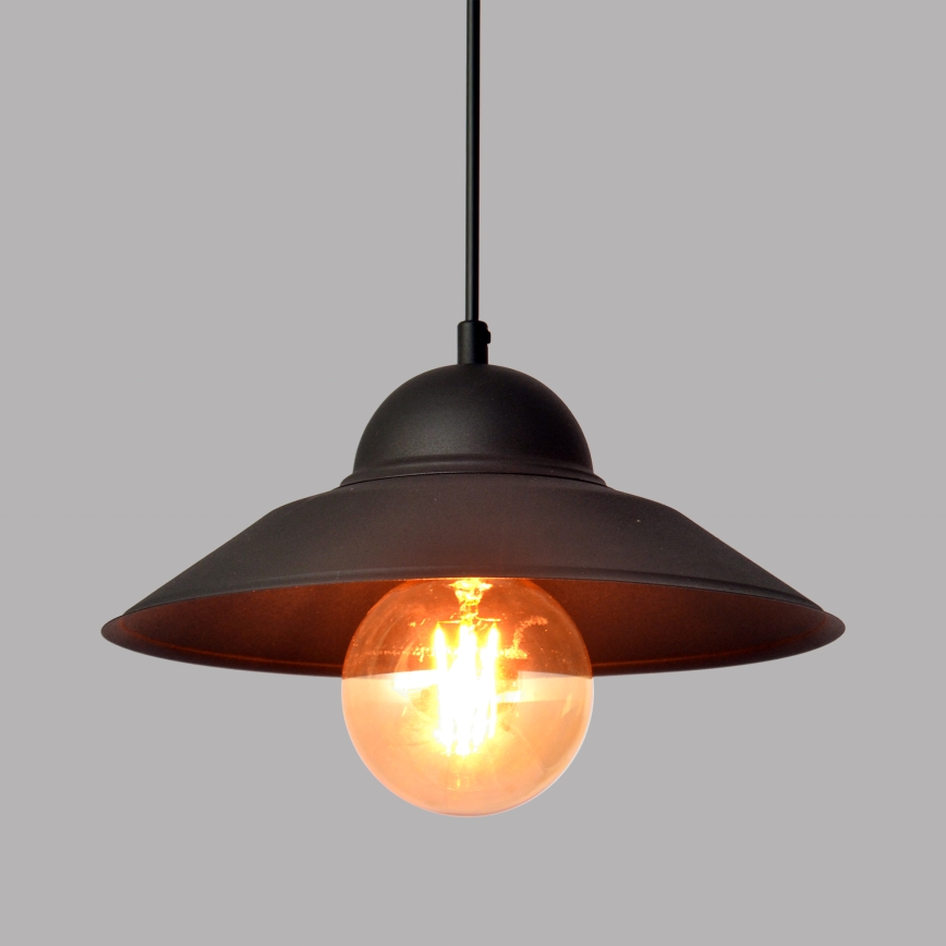 Chandelier on a string SORAPIS 1xE27/15W/230V black