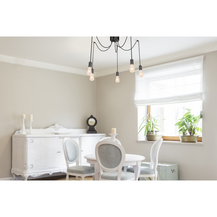 Chandelier on a string SPINDEL 5xE27/60W/230V spider