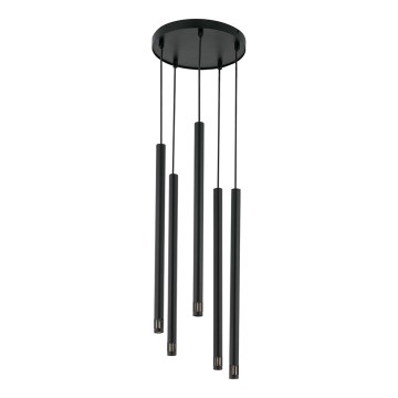 Chandelier on a string STALACTITE LASER 5xG9/3W/230V black