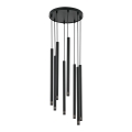 Chandelier on a string STALACTITE LASER 8xG9/2,5W/230V black