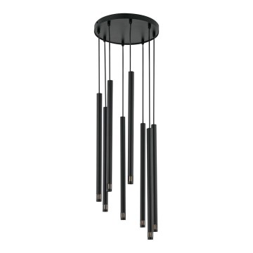 Chandelier on a string STALACTITE LASER 8xG9/2,5W/230V black