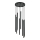 Chandelier on a string STALACTITE LASER 8xG9/2,5W/230V black