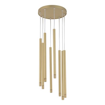 Chandelier on a string STALACTITE LASER 8xG9/3W/230V gold