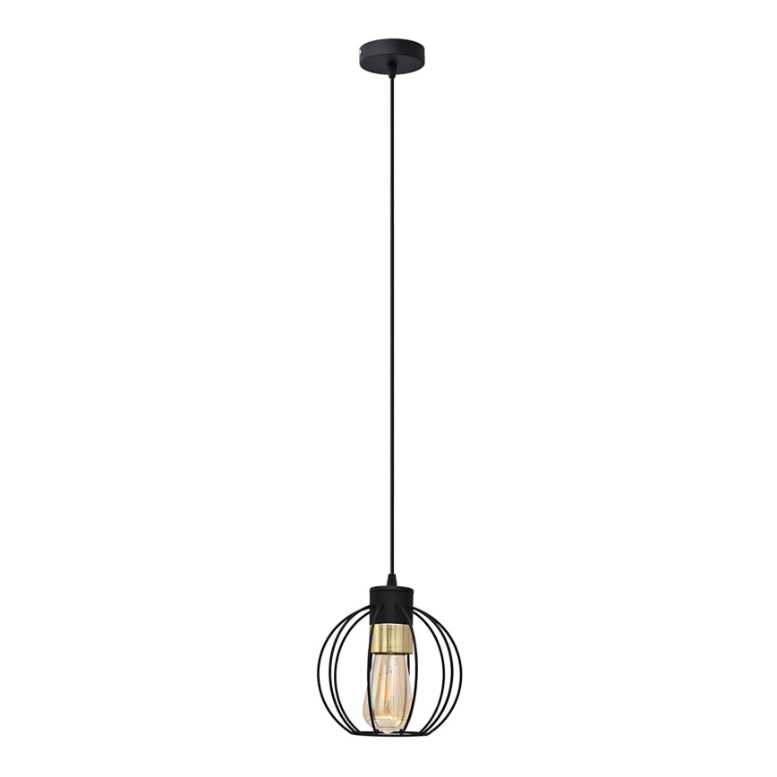 Chandelier on a string STARLIGHT 1xE27/15W/230V black/gold