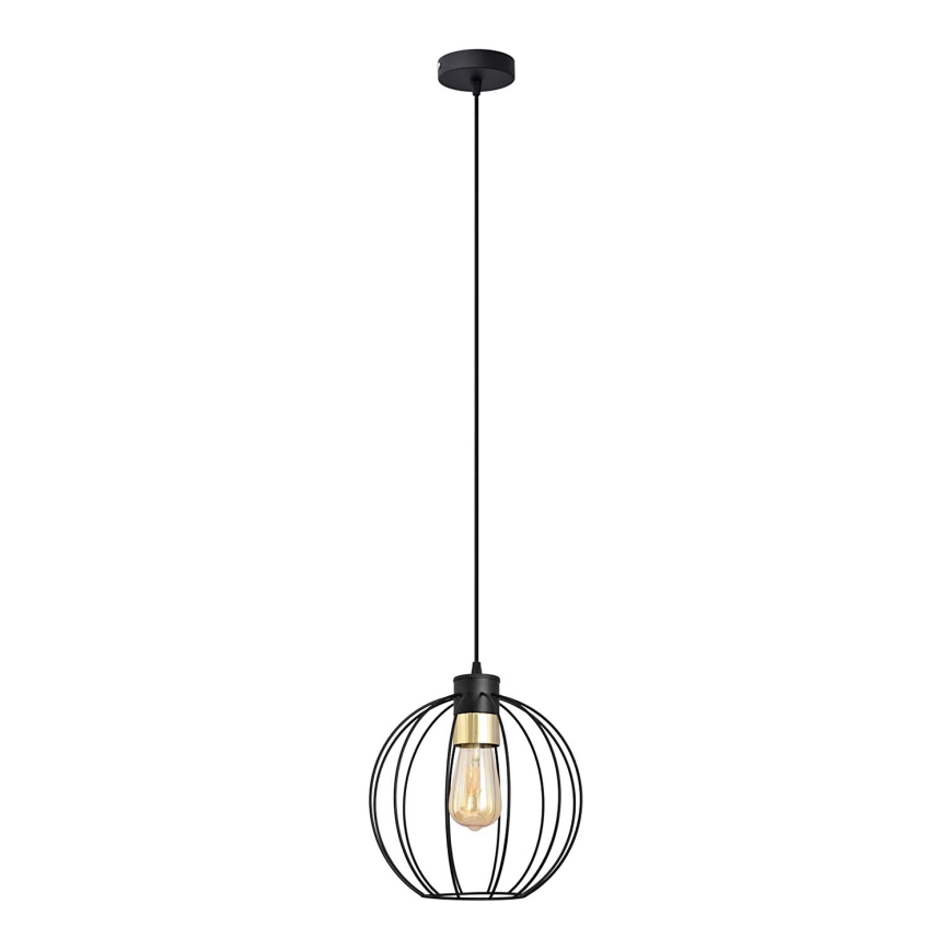 Chandelier on a string STARLIGHT 1xE27/15W/230V black/gold