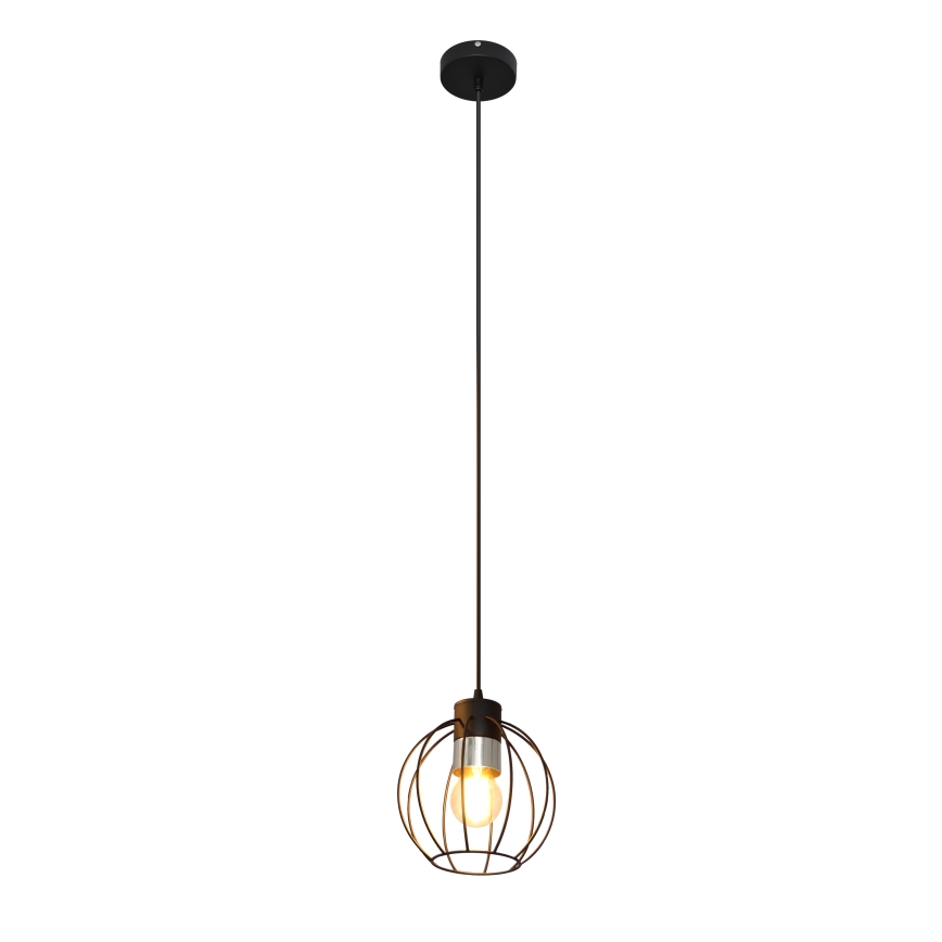 Chandelier on a string STARLIGHT 1xE27/15W/230V black/silver