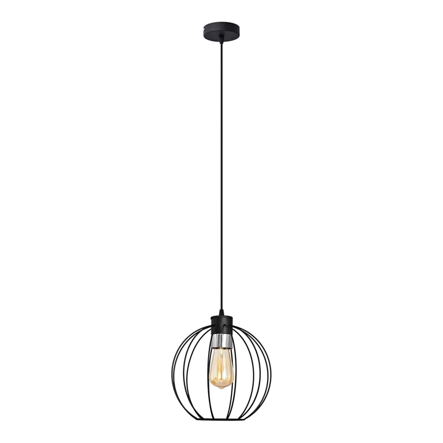 Chandelier on a string STARLIGHT 1xE27/15W/230V black/silver