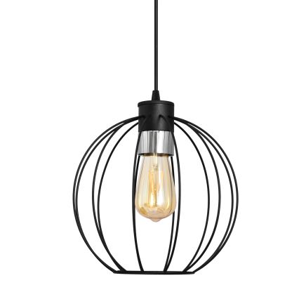 Chandelier on a string STARLIGHT 1xE27/15W/230V black/silver