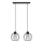 Chandelier on a string STARLIGHT 2xE27/15W/230V black/silver