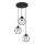 Chandelier on a string STARLIGHT 3xE27/15W/230V black/gold