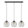 Chandelier on a string STARLIGHT 3xE27/15W/230V black/gold