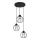 Chandelier on a string STARLIGHT 3xE27/15W/230V black/silver