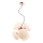 Chandelier on a string STELLAR 6xG9/4W/230V rose gold