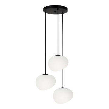 Chandelier on a string STONES 3xE27/40W/230V