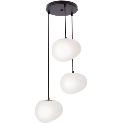 Chandelier on a string STONES 3xE27/40W/230V