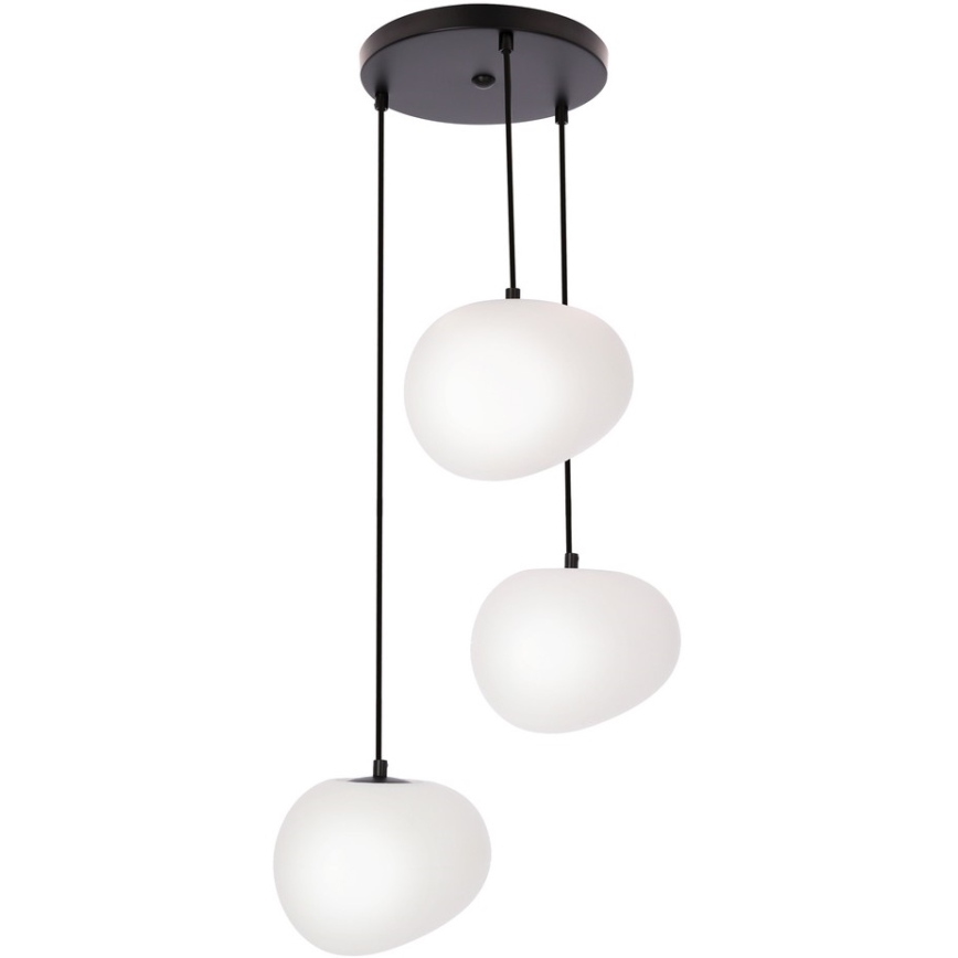 Chandelier on a string STONES 3xE27/40W/230V