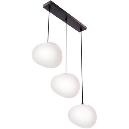 Chandelier on a string STONES 3xE27/40W/230V