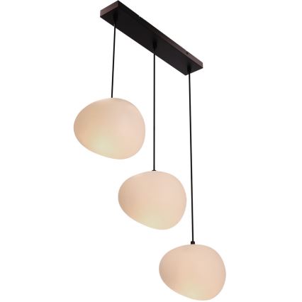 Chandelier on a string STONES 3xE27/40W/230V