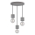 Chandelier on a string STRONG 3xE27/60W/230V concrete