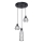 Chandelier on a string SUBA 3xE27/15W/230V black