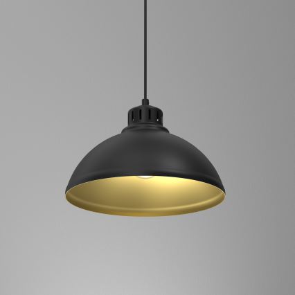 Chandelier on a string SVEN 1xE27/15W/230V black/gold