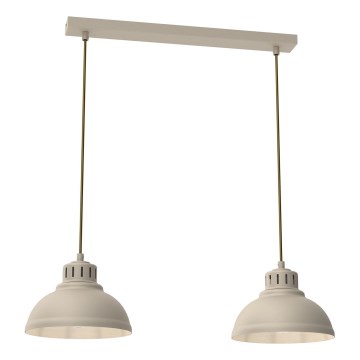 Chandelier on a string SVEN 2xE27/15W/230V beige