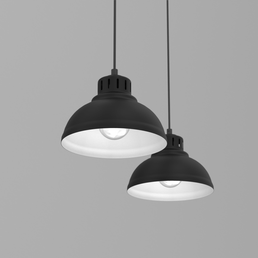 Chandelier on a string SVEN 2xE27/15W/230V black