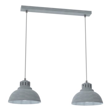 Chandelier on a string SVEN 2xE27/15W/230V grey