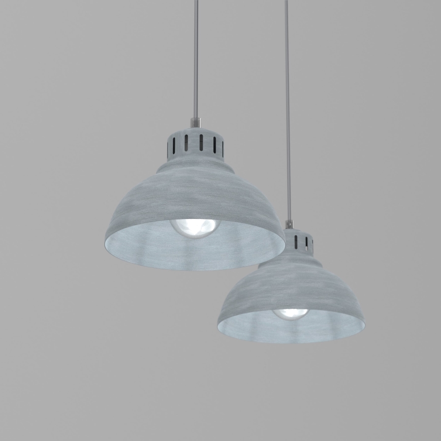 Chandelier on a string SVEN 2xE27/15W/230V grey