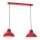 Chandelier on a string SVEN 2xE27/15W/230V red