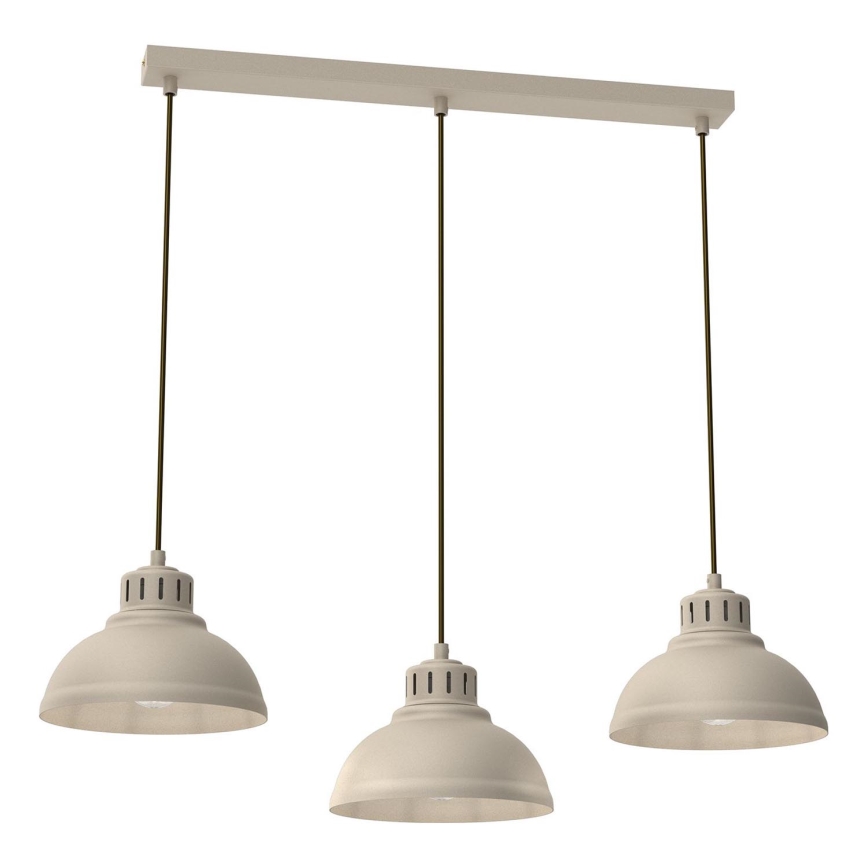 Chandelier on a string SVEN 3xE27/15W/230V beige