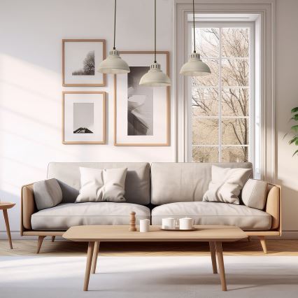 Chandelier on a string SVEN 3xE27/15W/230V beige